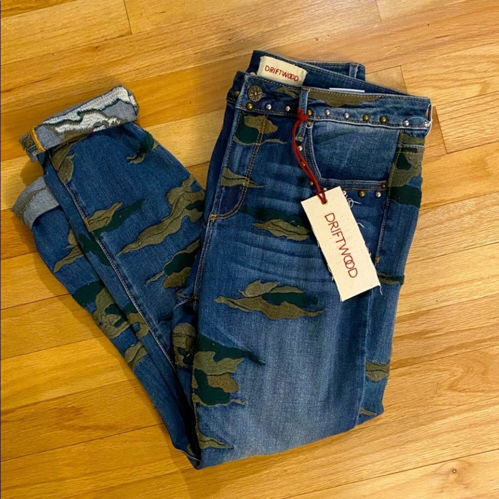 DRIFTWOOD Embroidered Camo Jeans